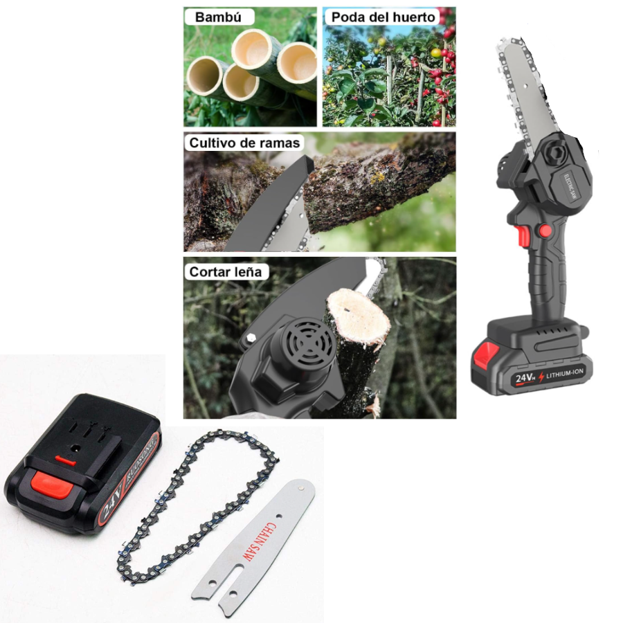 Mini motosierra de mano