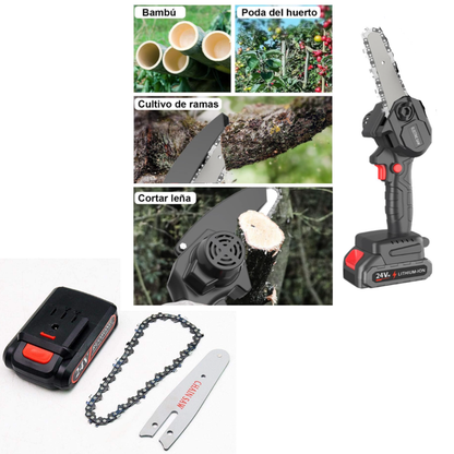 Mini motosierra de mano